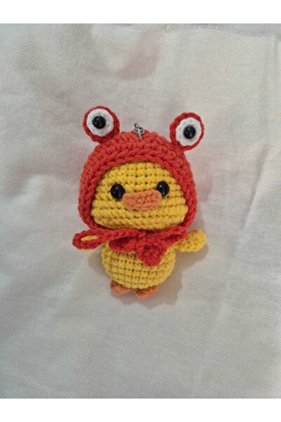 On marifet yün ve hobi dünyası amigurumi örgü oyuncak sarı kırmızı şapkalı ör...