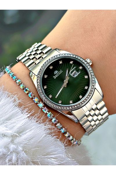 Bentini Women's Wrist Watch with Steel Band - Waterproof, Calendar, 2-Year Warranty