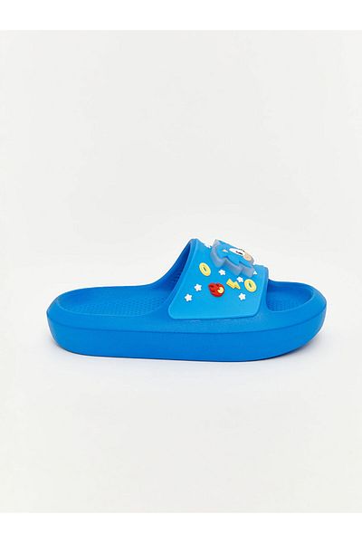LC Waikiki Blue Sonic Printed Boy's Slippers