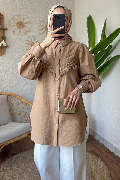 MORESUN Dantel Detaylı Gömlek