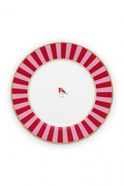 PIP Love Birds Stripe Plate 21.5 cm