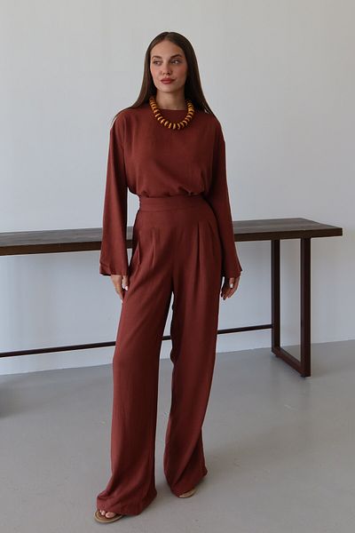 Laluvia Set pantaloni bluză Tile Marisol - 8760