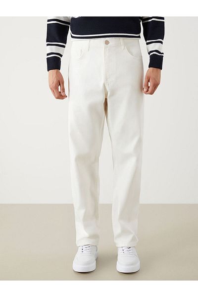 LC Waikiki Jeans White Baggy Fit Men's Jean Pants