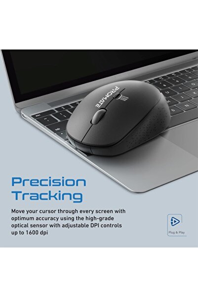Promate Tracker 2.4G Wireless Mouse (Tracker Black)