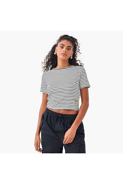 SP Characters Chr L Graphic Rib Crop Tees
