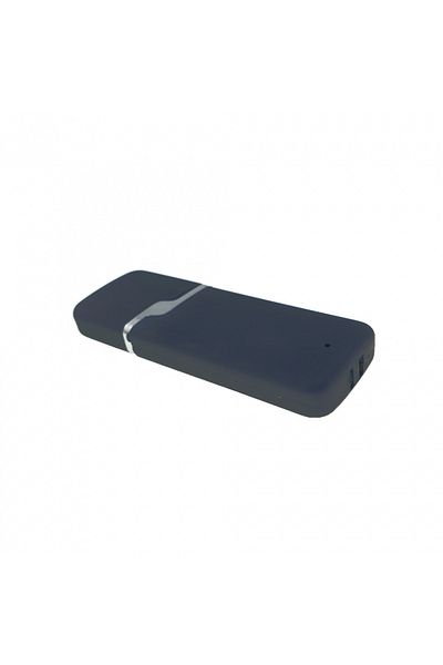 OEM Carcasa USB-03RB, pentru memorie USB, cu capac, cauciucata, neagra