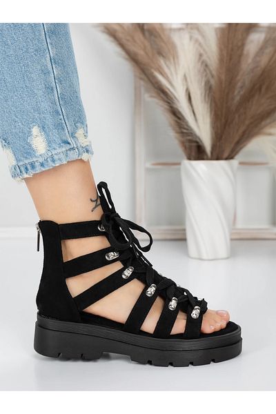 mei Sandale Dama cu Platforma 5HXS13 Negru | Mei