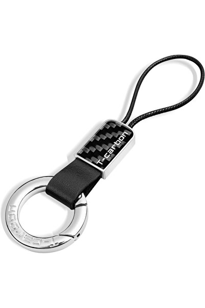 Generic سلسلة مفاتيح سيارة من ألياف الكربون الحقيقية، سلسلة مفاتيح متوافقة مع...