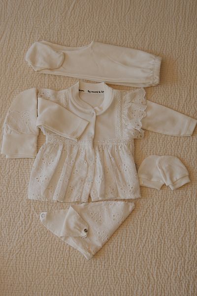 Murat Baby Newborn 5-Piece Baby Set Bottom Top Baby Girl Set Set