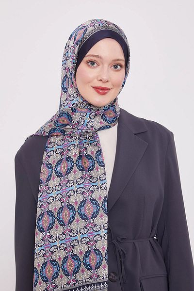 Levidor Reflection Pattern Indian Silk Shawl
