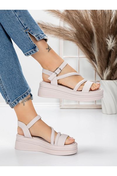 mei Sandale Dama cu Platforma 5HXS6 Roz | Mei