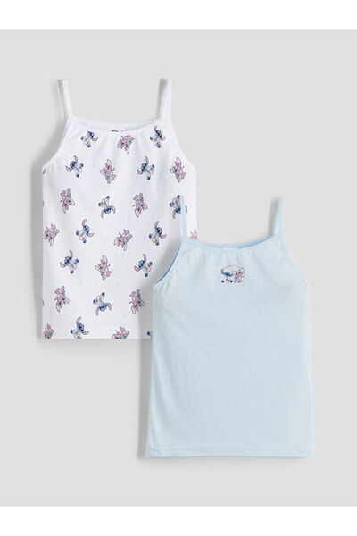 LC Waikiki Create Your Style from Uzg Store |   Angel and Stitch Printed Girl's Undershirt 2 Pack