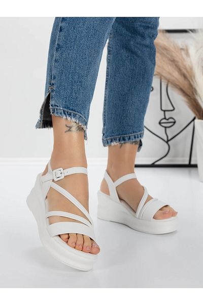 mei Women's Platform Sandals 5LM1 White | Mei