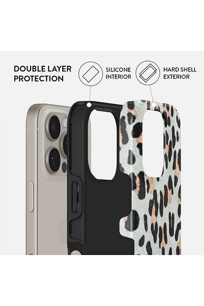 BURGA Phone Case Compatible iPhone 16 PRO MAX Hybrid 2-Layer Hard Shell Silicone Protective Case