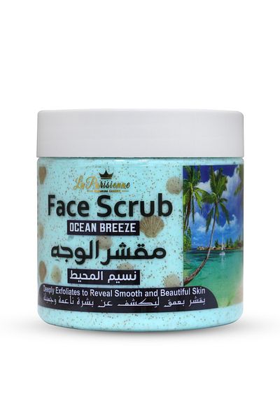 ECOLYTE+ La Parisienne Face Scrub, Deeply Exfoliates, Reveal Smooth & Beautiful Skin - (Ocean Breeze, 500 ml)