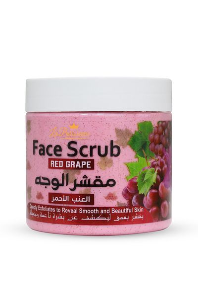 ECOLYTE+ La Parisienne Face Scrub, Deeply Exfoliates, Reveal Smooth & Beautiful Skin - (Red Grape, 500 ml)