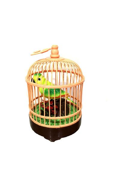 rexa Funny Plastic Electric Acoustically-controlled Heartful Bird Cage Toys