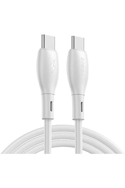 Generic PEGANT USB-C to USB-C Cable Fast Charging Silicone TPE Power Delivery PD Type C Compatible for iPad