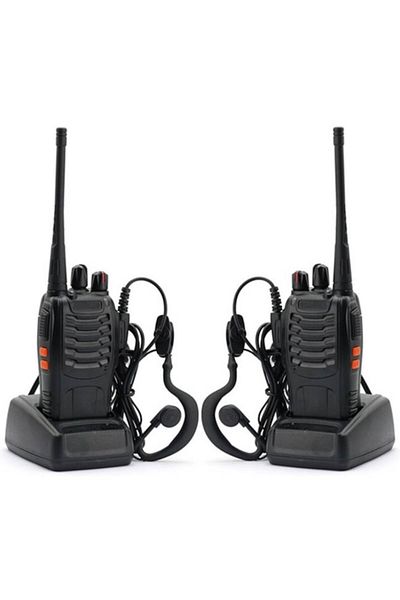 BAOFENG Set zwei tragbare Funkgeräte Baofeng BF-888S, programmiert in 16 PMR-Kanälen