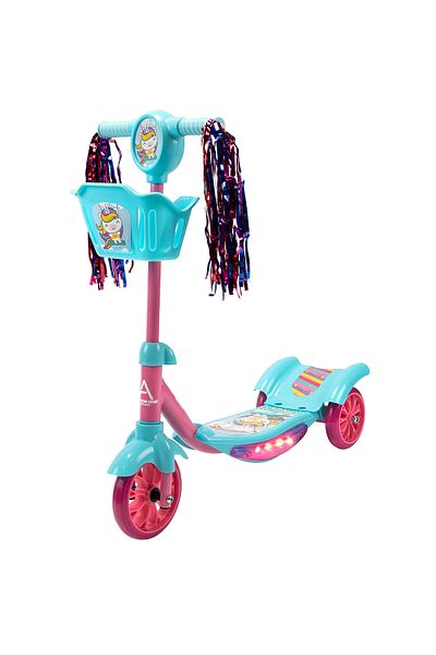 ACTION ONE Trotineta de copii cu lumini si muzica Kiddy, turquoise