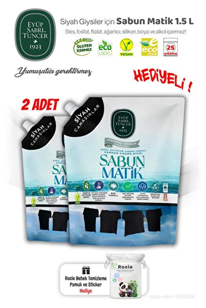 Eyüp Sabri Tuncer 2 Adet Eyüp Sabri Tuncer Siyah Çamaşırlar Sıvı Sabun Matik ...