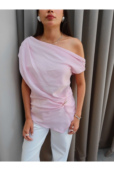 ESRAHELVACI Blouse with Gathered Buckle Detail