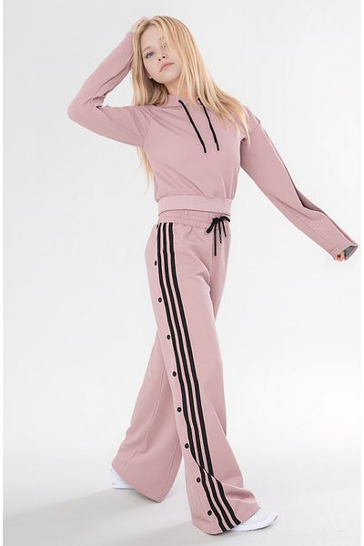 Pantulux Girl's Oversize Hooded Long Sleeve 100% Cotton Bottom & Top Stylish Set