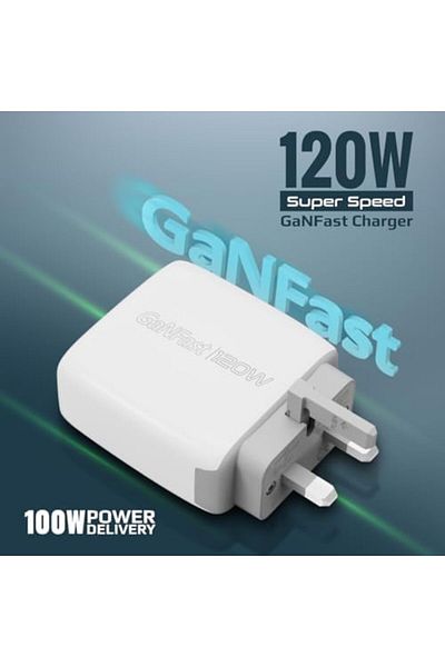 Promate 120W USB-C Power Delivery GaN Charger