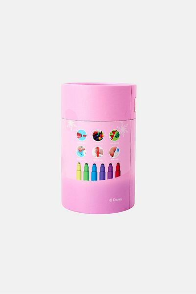 Disney 24 Pieces Frozen Washable Watercolor Pen with Tutorial, Pink