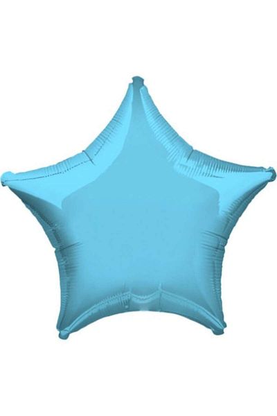 OEM Set 5 baloane in forma de stea, cu efect holografic, 45 cm, bleu