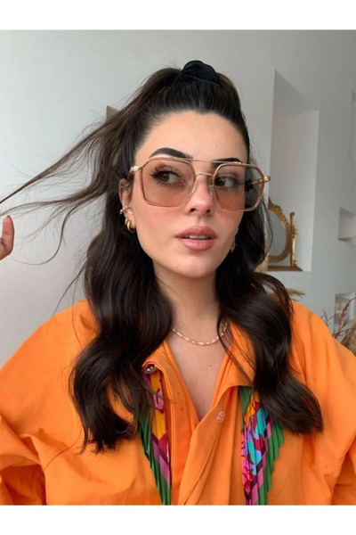 Makro Optik Unisex Gazni Sunglasses Uv400 Protected Gold Black