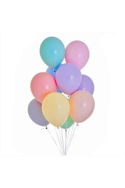 NO BRAND Set 100 balloons, pastel, 25 cm