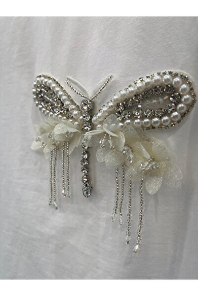 Butik taş aksesuarlı tshirt