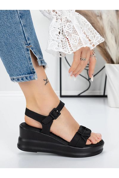 mei Sandale Dama cu Platforma 5LM2 Negru | Mei