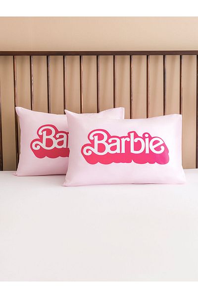 LC Waikiki Pink Barbie Printed Pillow Case Set of 2 50X70 cm
