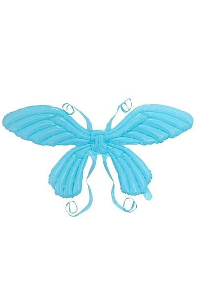 OEM Balon folie cu supapa de autoetansare, figurina aripi fluture, 100 cm, albastru