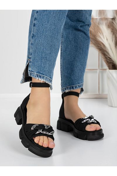 mei Sandale Dama cu Platforma 5SY1 Negru | Mei