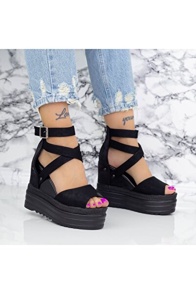 mei Sandale Dama cu Platforma 2W60 Negru Mei