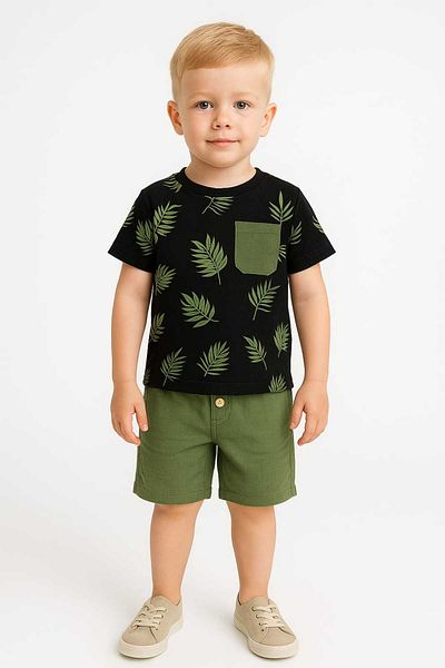 Tuffy Kids Boy's Woven Pocketed Woven Muslin Suit