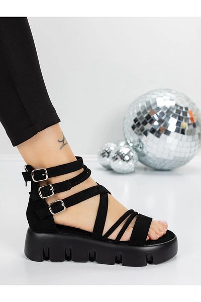 mei Sandale Dama cu Platforma 5HXS16 Negru | Mei