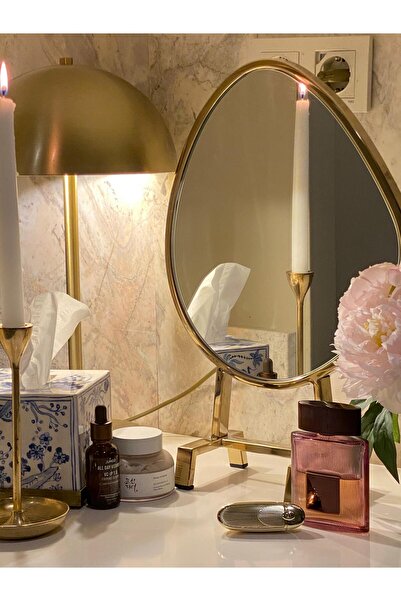 Dekordan House Gold Titanyum Makyaj Aynası