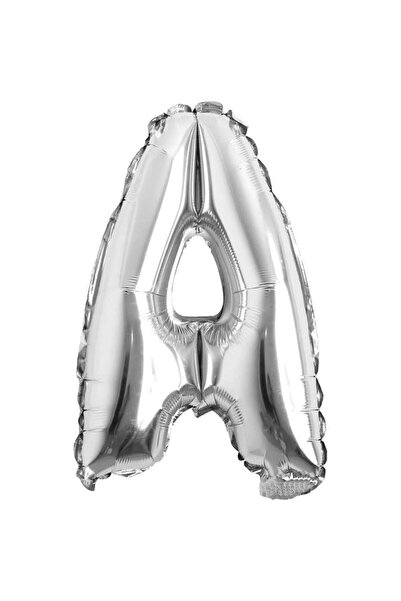 OEM Metalized Silver Balloon, 80 cm, Letter A