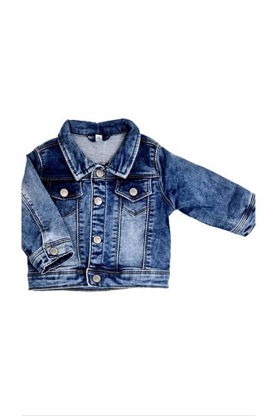 Idexe JEANS Jacket with Snap Closure