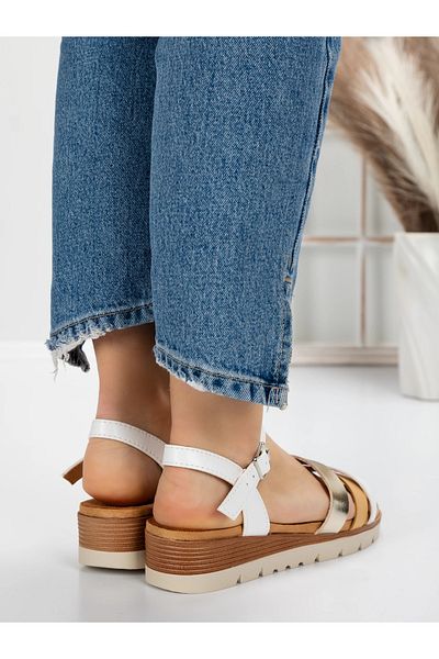 mei Women's Platform Sandals 5GZ20 White | Mei