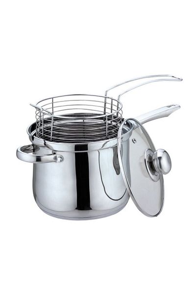 Bohmann Cooking Pot with Basket and Lid Bohmann BH 1667FR, 3.4 L, 18 cm, Induction, Stainless Steel