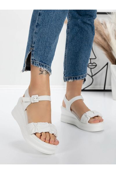 mei Women's Platform Sandals 5LM2 White | Mei