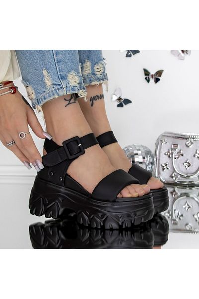 mei Sandale Dama cu Platforma 3WL207 Negru | Mei