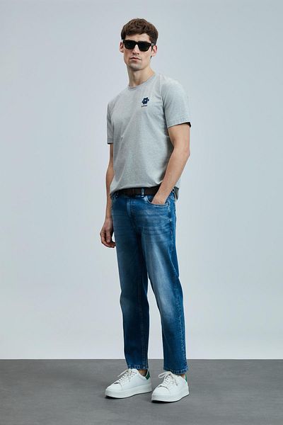 Lufian Tricou gri pentru bărbați Peace (111020246)