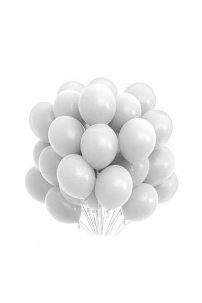 Kindi Kids Set 100 baloane latex, kindi, 25 cm, alb
