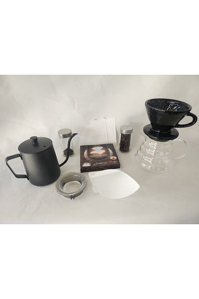 EMİR EQ QUALITY V60 Coffee Brewing Set (600 ml - 6 Pieces)
